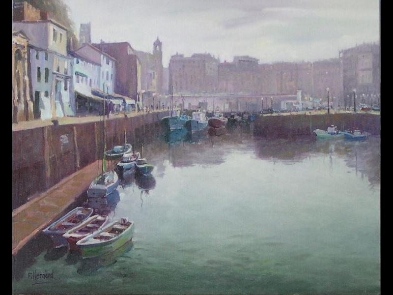 OLEO DEL  PUERTO DE DONOSTIA SAN SEBASTIAN 10