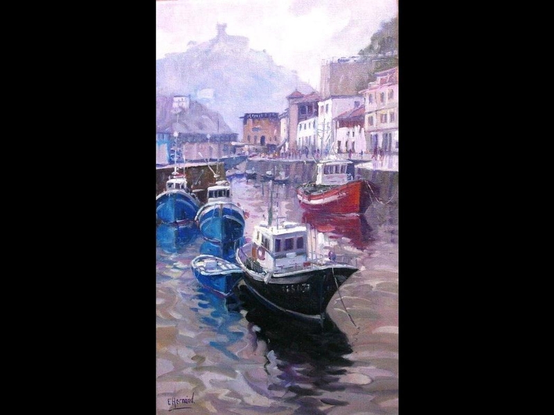 OLEO DEL  PUERTO DE DONOSTIA SAN SEBASTIAN 12