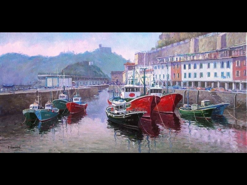 OLEO DEL  PUERTO DE DONOSTIA SAN SEBASTIAN 4