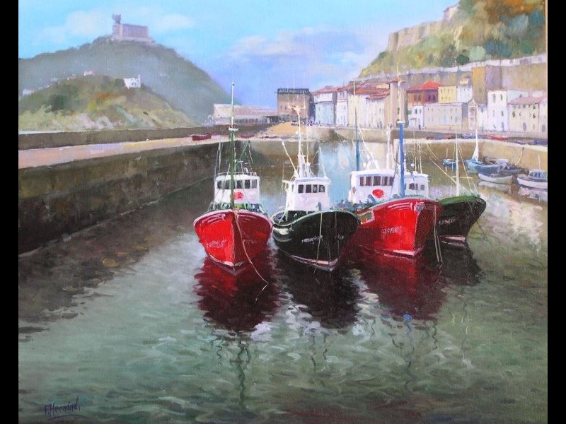 OLEO DEL  PUERTO DE DONOSTIA SAN SEBASTIAN 7