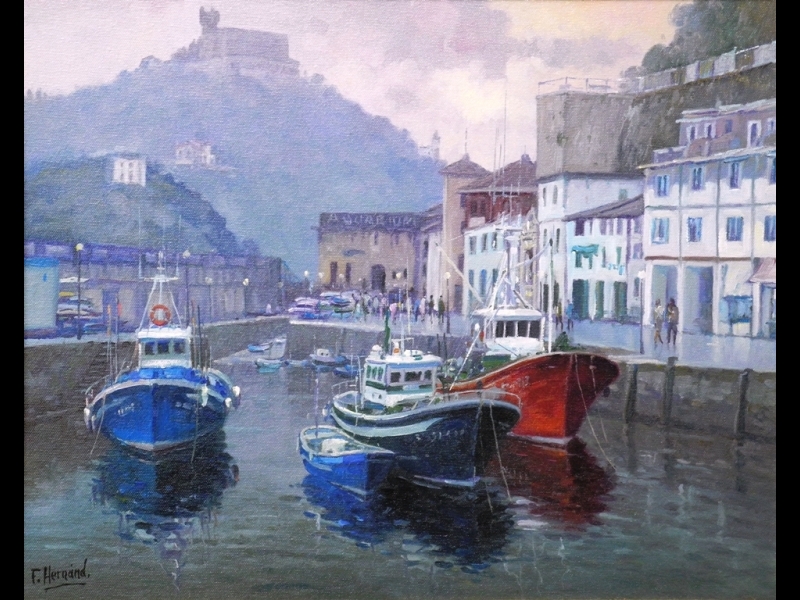 OLEO DEL  PUERTO DE DONOSTIA SAN SEBASTIAN 8