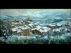 OLEO PANORAMICA DE ZUMAIA NEVADA